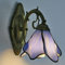 (5 Farbe) Vintage Buntglas Wandlampen Tiffany Style Wandmontierte Wandleuchte Antike Wandleuchte Für Wohnzimmer Schlafzimmer Flur Balkon Treppen,Blau