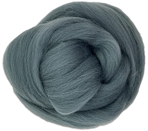 Wooliny 100 g Filzwolle Merinowolle Märchenwolle | 35 Farben zur Auswahl (41 | Grau)
