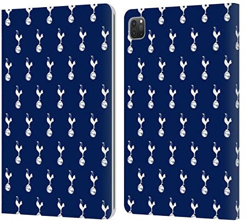 Head Case Designs Licenza Ufficiale Tottenham Hotspur F.C. Pattern Badge Custodia Portafoglio in Pelle Compatibile con Apple iPad PRO 11 2020/2021 / 2022