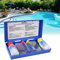 Yosoo Wer Testing, 15 * 8 * 3 PH Cloro Kit de Prueba de Calidad del Agua Probador de Piscina Caja de Prueba de Agua