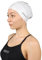 DRUNA Gorro de Natación Silicona para Cabellos Largos, Silicone Cap, Gorro para Piscina, Swimming Cap (Blanco)