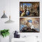 Heimdekoration, Kunst, Wandbilder für Wohnzimmer, Poster, Druck, Leinwand, Gemälde, Italien, Luca Giordano, Jungfrau Maria, Wandkunst, 60 x 80 cm, 2 Stück, rahmenlos