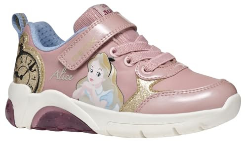 Geox J FADINLIGHT Girl E, Scarpe da Ginnastica, LT Rose/Platinum, 33 EU