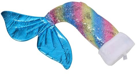 Alipis Meerjungfrau Socken Weihnachtsdekoration Weihnachtssockensack Meerjungfrau-strumpf Christbaumschmuck Weihnachtsstrümpfe Anhänger Kamin Hängender Strumpf Pvc Weihnachten