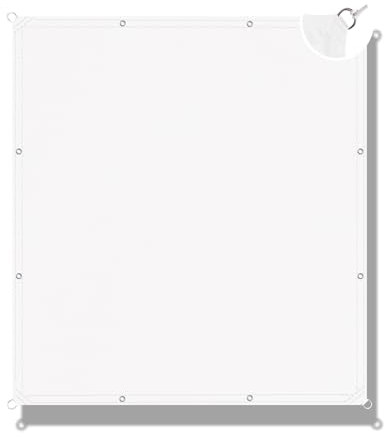Sonnensegel Mit öSen 300x700cm Sonnensegel Garten Sonnenschutz UV Schutz Windschutz Sichtschutz Balkon Seitenwand inkl Befestigungsseile -Weiß