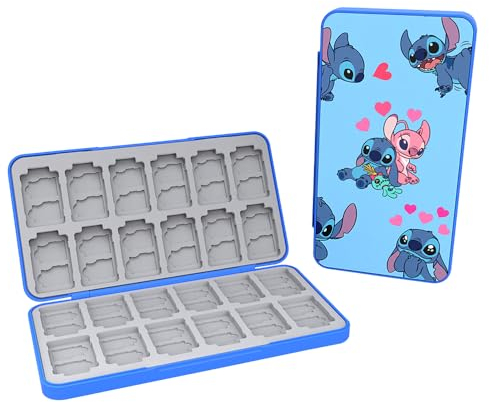 PERFECTSIGHT Switch Game Case Compatible with Nintendo Switch2/OLED/LITE Games & Micro SD Cards, Cute Switch2 Game Holder Cartridge Case with 24 Game Card Storage, Heart