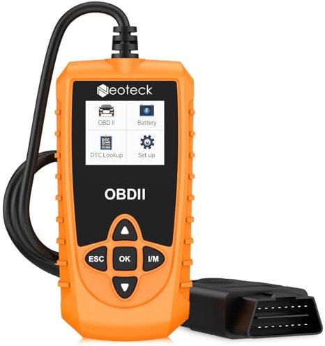 Neoteck 9 Protocols OBD II Scanner with Color Screen Car Code Diagnostic Scanner for VIN/CID/CVN/EVAP/Engine Fault Check Multilingual OBD2 Scanner Code Reader Supports Vehicles with OBDII/EOBD