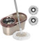 Djowyh Mop Rotante Automatico | Per La Pulizia Salva-lavoro Con Strizzatoio | Mop Rotante Con Strizzatoio - Rotante A Mani Libere Per La Pulizia Per Soggiorno, Cucina, Balcone