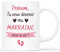 CADEAU PLUS Mug Personnalisé Prénom - Tu Veux Devenir Ma Marraine Pour La Vie ? - Cadeau Baptême, Tasse Marraine Personnalisée