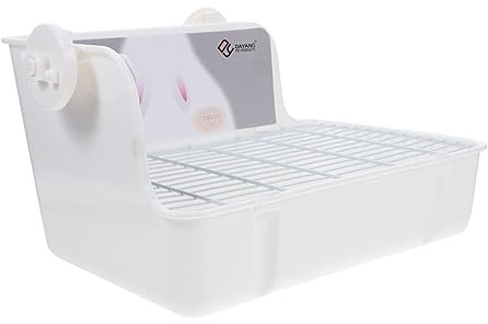 BELLIFFY Pet Toilet Rabbit Toilet Training Cat Litter Box Alternative Portable Easy Clean Plastic Tray