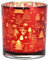 Windlicht Tannenbaum Glas | Teelichtglas Weihnachten Winter | Hirsch Teelichthalter (Bäumchen rot)