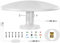 High Gain Caravan Tv Aerial with Signal Amplifier for Outdoor Hd Tv, Freeview Campervan Tv Aerial Antenna Waterproof, Easy To Install - Perfect for Motorhome, Rv Trailer, Truck, Car, Boat