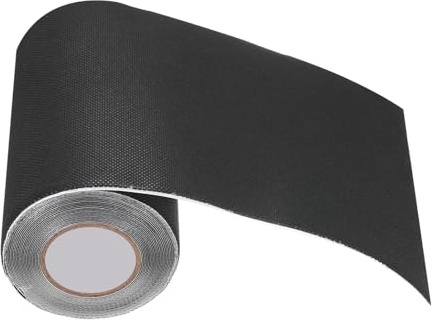 sourcing map Artificial Grass Tape 6 x 16.4 ft Single-Sided Carpet Artificial Turf Rolls Seam Tape Extra Strong Self-Adhesive Turf Tape for Lawn Garden Carpet Connecting Outdoor, Black