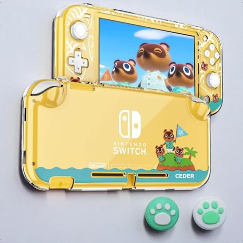 Custodia protettiva antigraffio rigida trasparente antiurto per controller Joy-Con Animal Crossing, compatibile con Nintendo Switch Lite