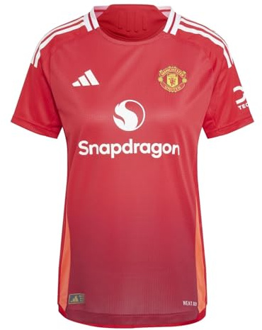 adidas Womens Manchester United Authentic Home Shirt 2024 MUFC Red 14