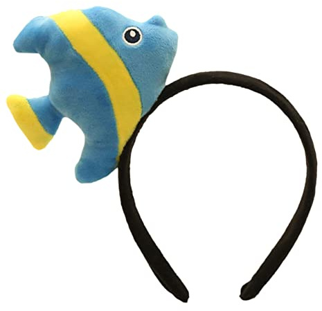 Wayfadacc Haarreif mit Fisch-Cartoon-Motiv, Plüsch, für Kinder, Eltern, Kinder, Aktivität, Kopfschmuck, Cosplay-Stirnbänder