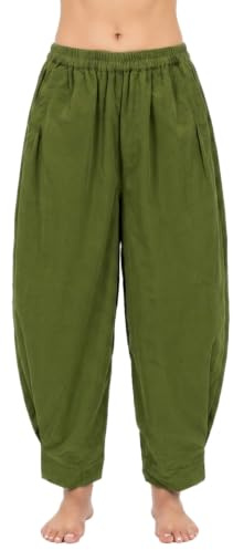 GURU SHOP Schmal zulaufende Cordhose aus Baumwolle für Damen, lang, schwarz | Bequeme, stylische Hose, einfarbig, mittlere Taille, Relaxed Fit, elastischer Bund, ganzjährig tragbar