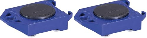 WAGNER Transportroller Transporthilfen I Kunststoff 12 x 8 x 3,5 cm, Tragkraft 200 kg I Rollbretter zum Möbeltransport & Umzug I praktischer Drehteller I TÜV & GS I Möbelhund kippsicher I Made in DE