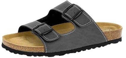 Lico BIOLINE MAN SOFT Herren Pantoletten, Anthrazit, 41 EU
