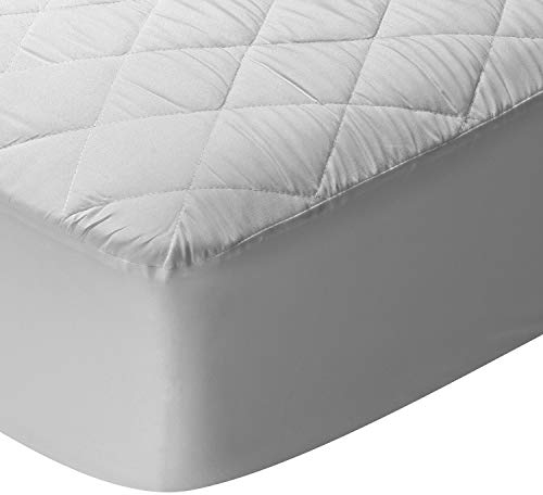 Pikolin - Quilted Fibre Mattress Protector – Waterproof, Hypoallergenic, white Cama 135-135 x 190/200 cm white
