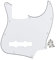 FLEOR 10-Loch JB Bass Pickguard 3Ply Scratch Plate ohne Truss Rod Notch für Standard 4-Saiter Modell JB Bassgitarre, Weiß