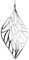 Jobo Damen-Anhänger Blatt aus 925 Sterling Silber