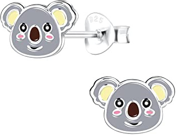 Bungsa Kinder-Ohrstecker Koala aus .925 Sterling Silber