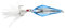 Lunkerhunt Rassel Spud Rassel Spud, Silber/blau, 1/8 oz