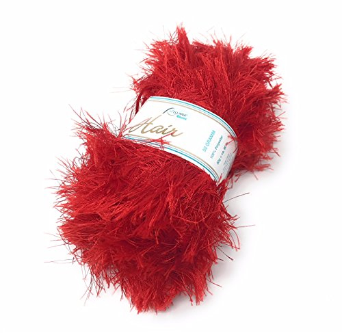 Rellana Hair, Fransengarn, 50 g Knäuel, versch. Farben (rot)