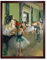 Wee Blue Coo Edgar Degas Ballet Class Old Master Painting Art Print Framed Poster Wall Decor Kunstdruck Poster Wand-Dekor-12X16 Zoll