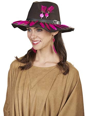 Andrea Moden 3292303 modischer Hut in Theater-Qualität, Unisex – Erwachsene, braun-bunt