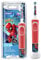 Oral-B Kids Spiderman Elektrische Zahnbürste für Kinder ab 3 Jahren, extra weiche Borsten, 2 Putzmodi inkl. Sensitiv, Timer, 4 Spiderman-Sticker, rot