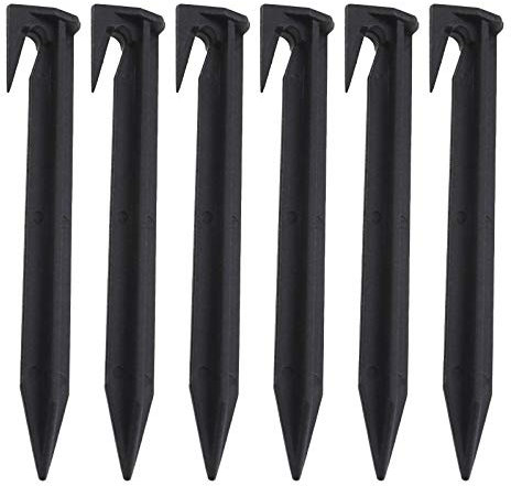 be in your mind 100pcs Piquets d'ancrage, Ancre de Fixation pour Randonnée Bâche de Pluie Tuyaux d'irrigation Tondeuse à Gazon