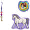 Step by Step Magic Mags Schleich® Horse Club Holsteiner Stute“, 3-teilig, 2 Magnet-Applikationen und 1 Anhänger, als Ergänzung für den Schulranzen oder Vorschulrucksack, für Mädchen