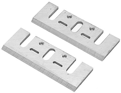 2 Stück 82mm HSS Nachschärfbare Hobelklinge Ersatz Elektrische Hobelklinge für Maklta 1900B und die meisten Handhobel