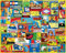 White Mountain Puzzles State Stickers, 1000 Pieces Jigsaw Puzzle