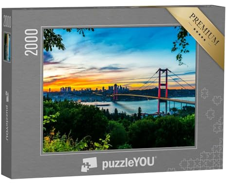 puzzleYOU: Puzzle 2000 Teile „Istanbul Bosporus Brücke, Türkei“ – aus der Puzzle-Kollektion Istanbul