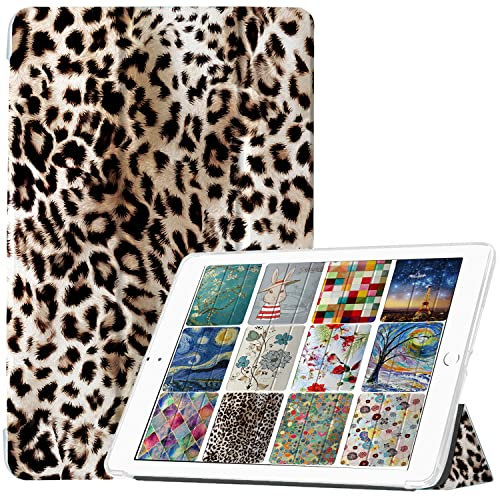 DuraSafe Cases Jaguar - Funda para iPad Mini 5 de 7.9 pulgadas 2019 [Mini 5ª generación] A2133 A2124 A2126 A2125 impreso inteligente trifold ligero suave silicona transparente cubierta frontal y