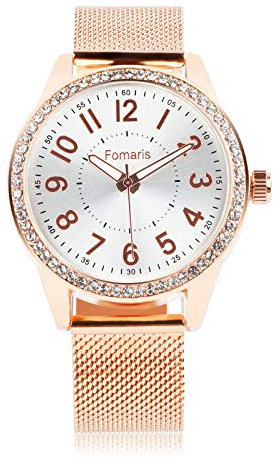 Women‘s Watches Rose Gold Ladies Watches Waterproof Quartz Movement Watch for Women Girls