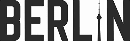 WB wohn trends Auto-Aufkleber, Berlin Fernsehturm, schwarz, 15cm breit, Farbe und Größe wählbar, KFZ-Sticker LKW Spruch