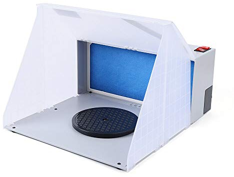 3m³/min Airbrush Kabine Mini Absauganlage Spritzkabine Lackierkabine Sprühbox Airbrush Farbnebel Absauganlage Beleuchtung Absaugung Filterung regelbar