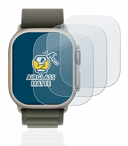 brotect Pellicola Vetro Opaca per Apple Watch Ultra/Ultra 2 (3 Pezzi) Protezione Schermo [Anti-Riflesso, Durezza 9H]