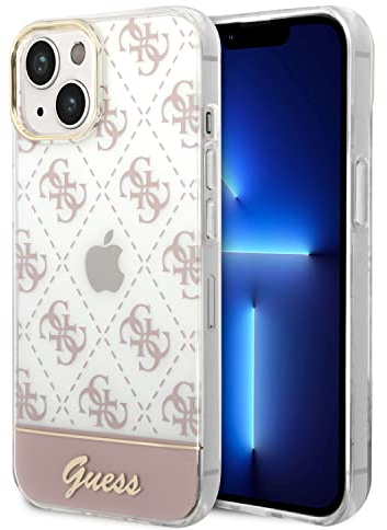 Guess GUHCP14MHG4MHP Hartschale für iPhone 14 Plus 6,7 Zoll (16,7 cm), Rosa und Rosa