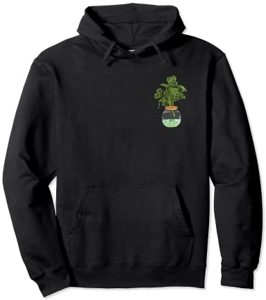 Monstera Deliciosa Variegata I Zimmerpflanze Pflanze Motiv Pullover Hoodie