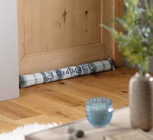 Arinosa Landhaus Zugluftstopper Türstopper Türrolle Hellblau Hirsch 80x10 cm