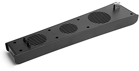 Ventola di Raffreddamento per Console di Gioco, Dispositivo di Raffreddamento USB in Materiale ABS con 3 Ventole per PS5 DE/CD-Rom Game Host, Plug And Play (Nero)