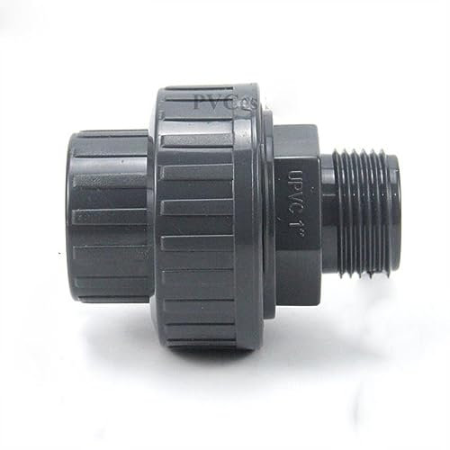 1 pièce filetage mâle 1,27 -2 Union PVC raccords de tuyau d'eau raccords de tuyau d'eau adaptateur de tube en plastique irrigation jardin aquarium Joints gris, 1 x 32mm