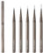 Lokaloka 6/9/12/15/18mm Pinceau Nail Art Ongles Professionnel avec Capuchon, 5 Pièces Pinceaux Extra Fine Ultra Fin Liner Set pour Vernis Semi Permanent Ongle Gel Peinture Acrylique