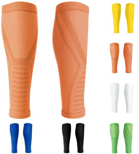 Football Sock Sleeves to Pair with Grip Socks – Team Leg Sock Sleeves for Shin Guard Protection Suitable for Football Basketball Running and Sports