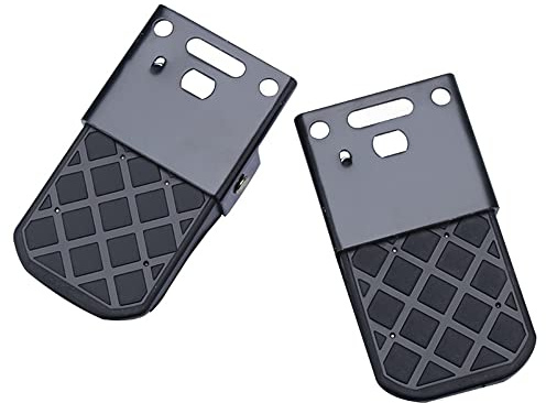 Baceyong 2 repose-pieds pour VTT (vis incluses), design pliable, universel, convient à la plupart des VTT, taille 13,5 x 7,5 cm, noir